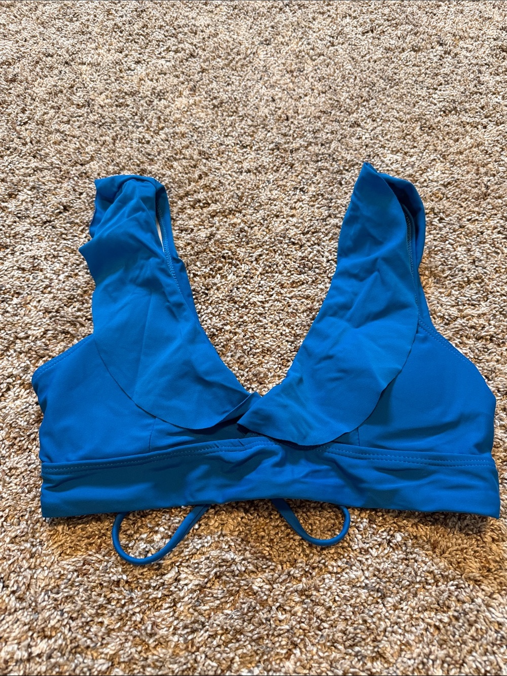 Blue Ruffled Bikini - Picture 4 of 7